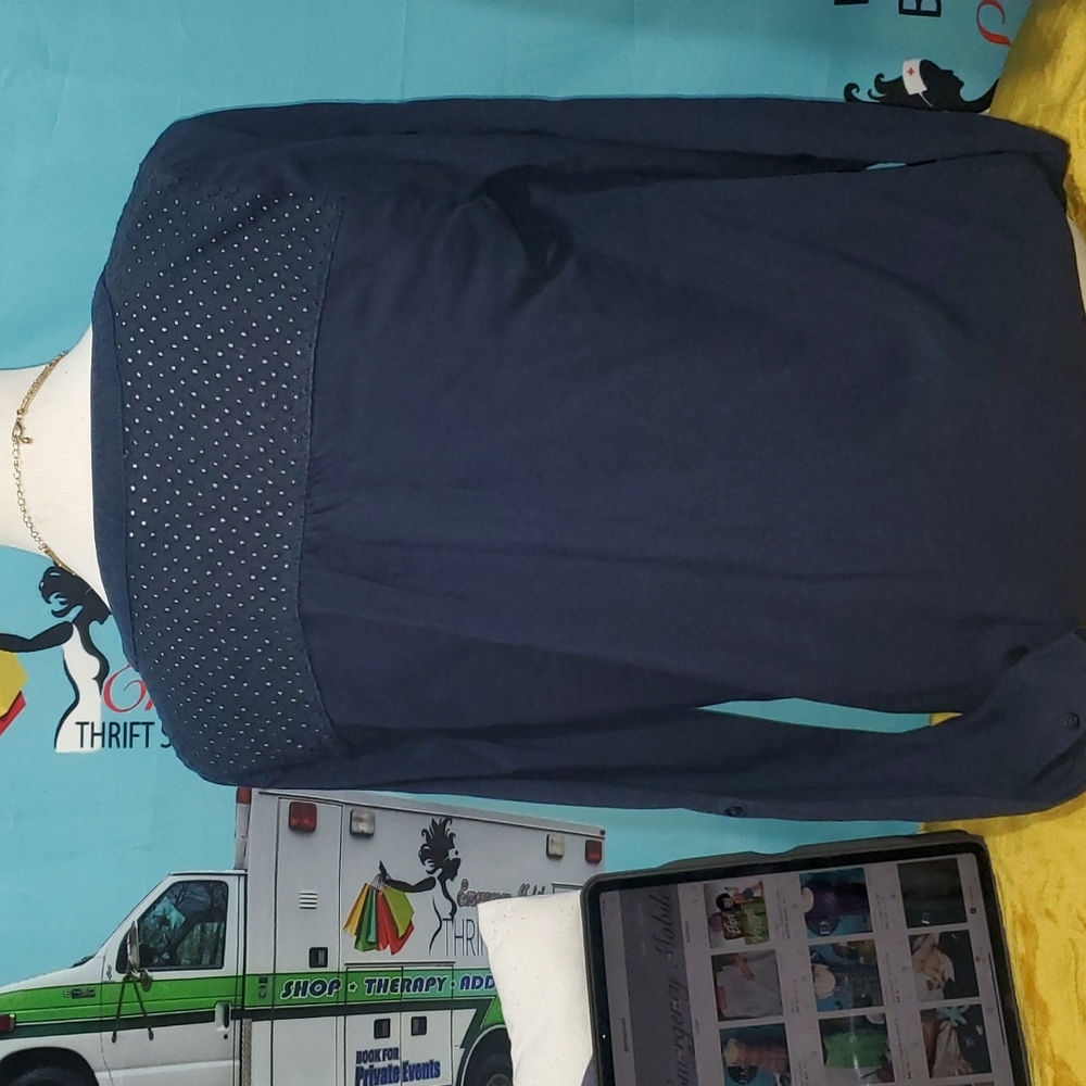 COPY - Only Navy Blue Blouse - Picture 4 of 5